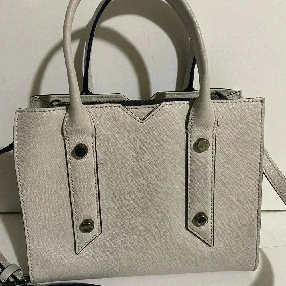 Botkier grey saffiano leather satchel handbag